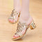Sandalias de Tacón Alto con Strass Sexy de Tira Única