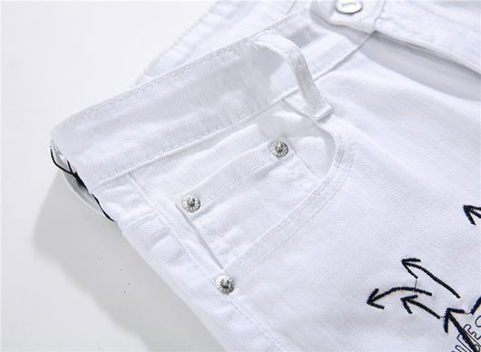 Jeans Rotos con Bordado Artesanal - Image 6