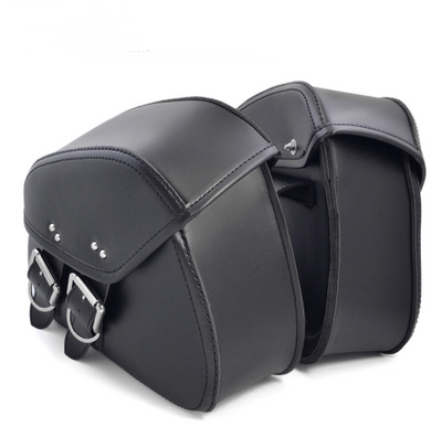 Alforjas de Cuero PU para Motocicleta - Bolsas Laterales Resistentes - Image 6