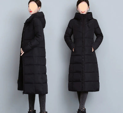 Abrigo Acolchado Talla Grande Estilo Occidental para Mamá - Invierno Cálido - Image 12