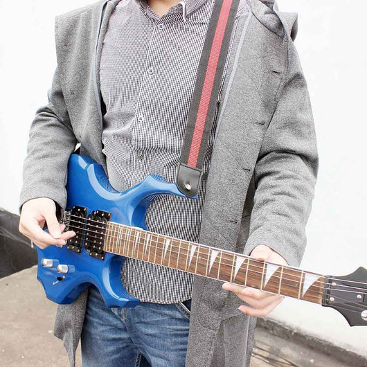Correa Ajustable para Guitarra, Bajo y Ukelele con Diseño Rayado - Image 12