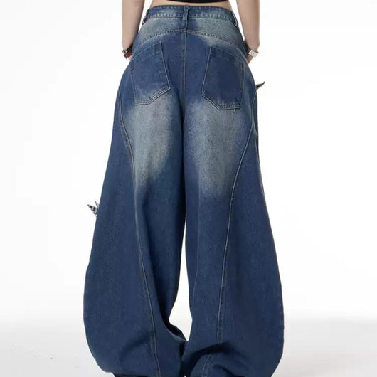 Pantalones Vaqueros Vintage Desgastados para Mujer - Image 11