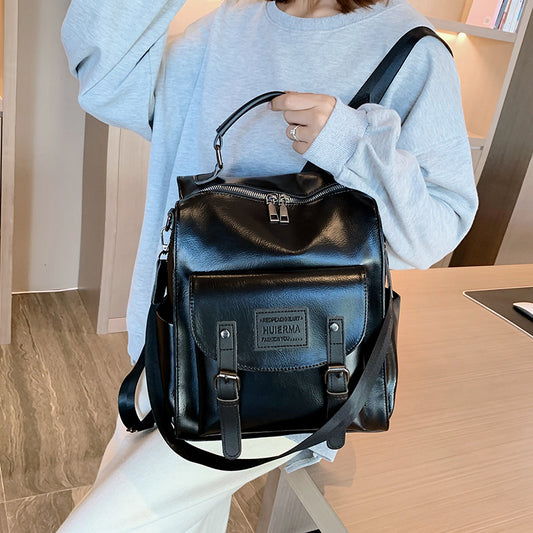 Mochila de Cuero para Mujer - Backpack de Gran Capacidad Elegante para Viajes y Universidad - Image 2