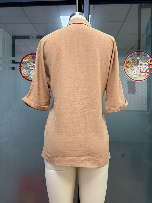 Blusa Casual de Cuello Vuelto para Mujer - Image 36