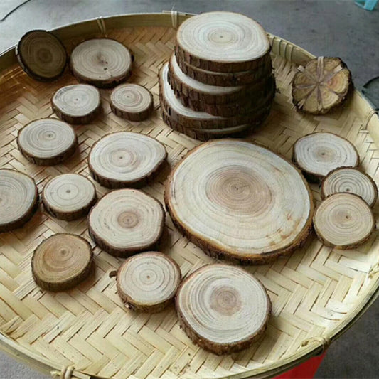 Pieza de Madera de Pino Rústica con Corteza Natural para Fotografía