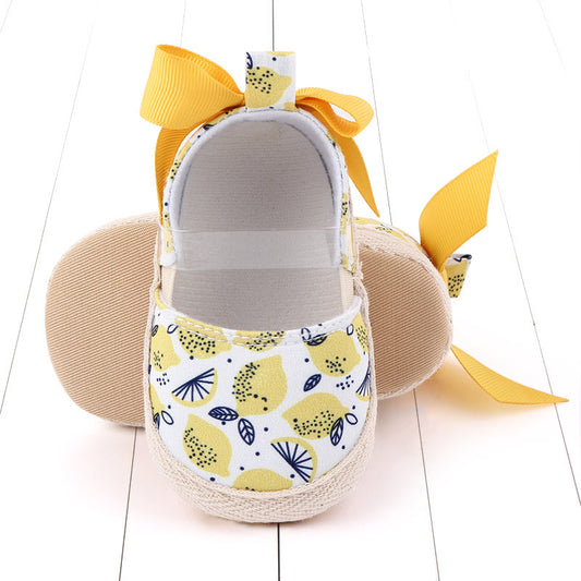 Zapatos para bebé con suela antideslizante y moño adorable - Image 2