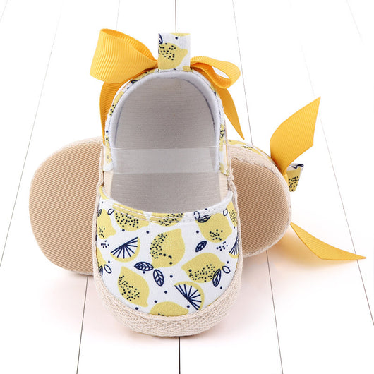 Zapatos para bebé con suela antideslizante y moño adorable - Image 2
