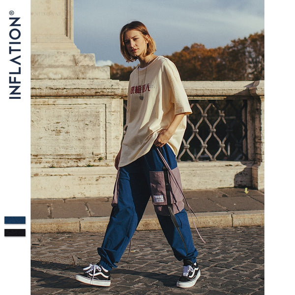 Pantalones Cargo Harem con Bolsillos Laterales para Hombre