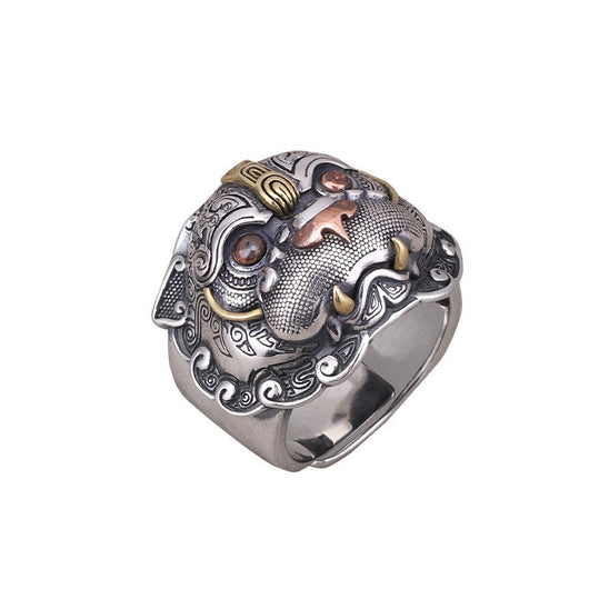 Anillo de Plata 925 con Animal Mitológico Salvaje - Image 9
