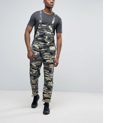 Pantalón Overall con Tirantes en Camuflaje - Image 10
