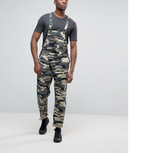 Pantalón Overall con Tirantes en Camuflaje - Image 10
