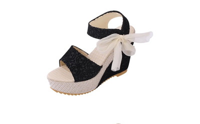 Sandalias Cuña Sexy con Red Abierta - Calzado de Moda Primavera Verano 2021 - Image 8