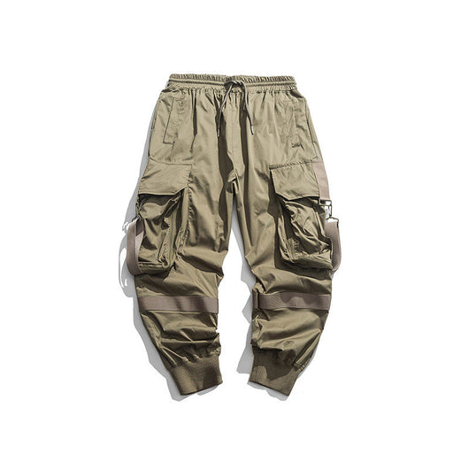 Pantalones Funcionales Verano Hombre Estilo Hip-Hop con Bolsillos Amplios - Image 10