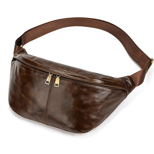 Bolsa de Pecho de Cuero Genuino para Hombre - Grande y Versátil - Image 31