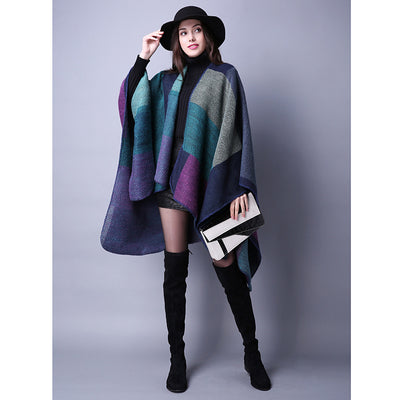Chal Cuadrillé para Otoño e Invierno - Estilo Étnico Grueso con Acabado Cashmere - Image 18