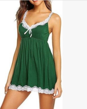 Camisola Sexy de Renda com Decote Halter para Mulher