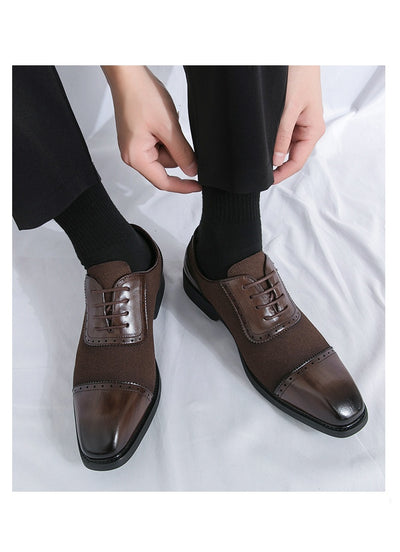 Zapatos de Negocios Cuero Premium con Suela Elevada y Punta Redonda - Image 13