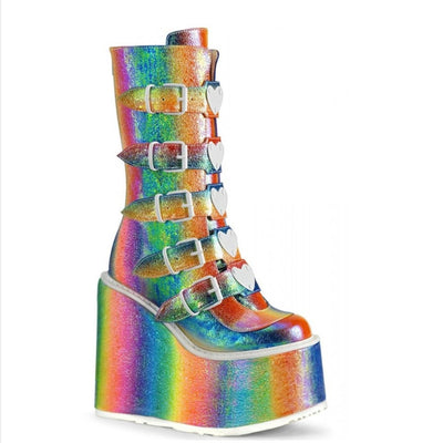 Botas Plataforma Punk Lolita con Tacón Muffin para Mujer - Image 5