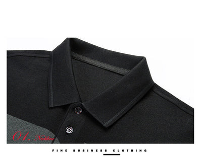 Polo Manga Larga Estilo Hong Kong con Estampado en Solapa - Image 11