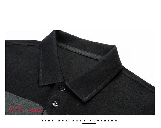 Polo Manga Larga Estilo Hong Kong con Estampado en Solapa - Image 11
