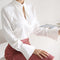 Blusa Profesional con Mangas Trompeta Elegante
