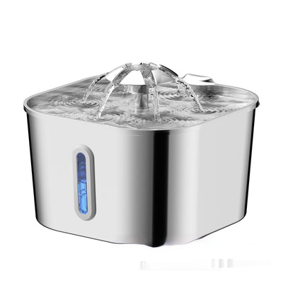Fuente de Agua Automática para Gatos y Perros 2.2L Acero Inoxidable - Image 3
