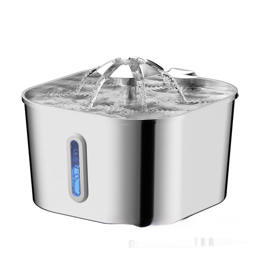 Fuente de Agua Automática para Gatos y Perros 2.2L Acero Inoxidable - Image 3
