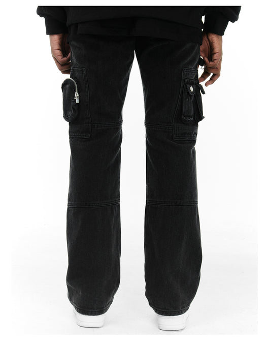 Pantalones de Trabajo Funcionales Multibolsillos Corte Recto Otoño - Image 3