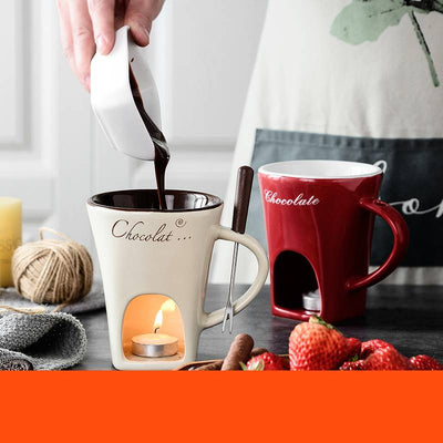 Set de Tazas Fondue Personal - Kit Derretidor de Chocolate, Queso y Postres - Image 22
