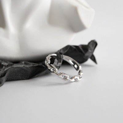 Anillo Abierto de Cadena Fina Calada para Mujer - Image 5