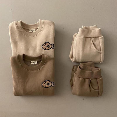 Suéter Acolchado Infantil Diseño Pececitos