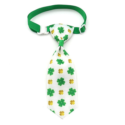 Corbata para Mascotas con Moño de Trébol de Cuatro Hojas - Día de San Patricio - Image 26