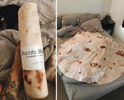 Manta Burrito Redonda de Franela Suave - Manta Tortilla para Viajes y Descanso - Image 11
