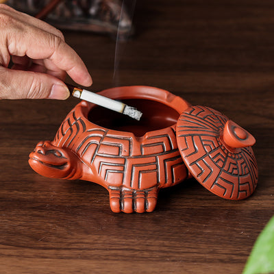 Cenicero de Arena Púrpura con Tapa y Juego de Té Práctico - Image 3