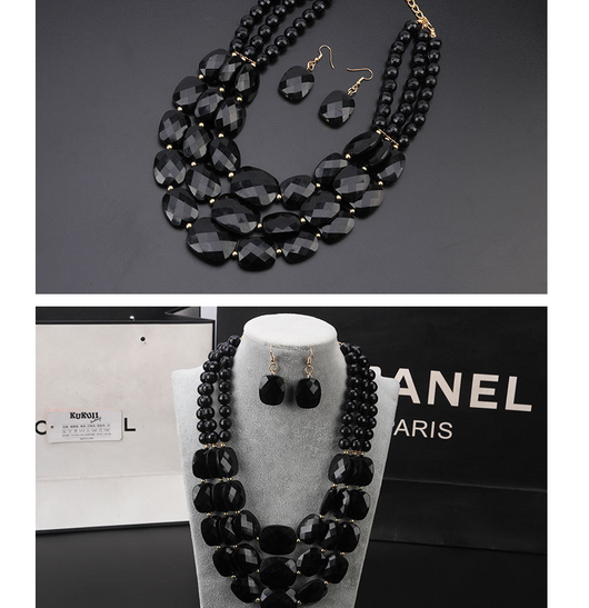 Conjunto de Joyas con Cuentas Africanas - Image 9