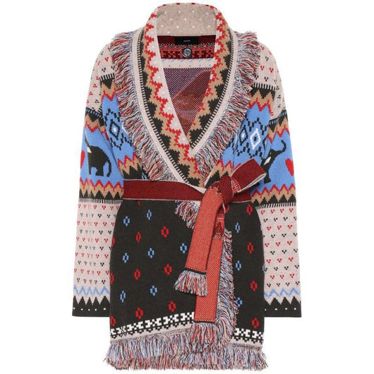 Cardigan Tejido Boho Retro con Cierre de Cordones - Image 12