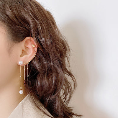 Aretes de Estrella con Borla Colgante