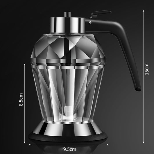 Dispensador de Aceite Botella de Vidrio Forma Diamante Diseño Push Cocina - Image 7