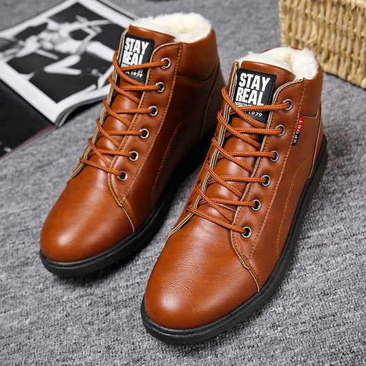 Botas Martin de Algodón para Hombre con Forro de Terciopelo - Image 6