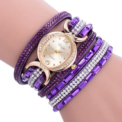 Reloj de Pulsera para Mujer con Brillantes - Elegancia Casual - Image 8