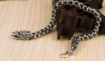 Pulsera Grifo de Dragón para Hombre en Plata de Ley S925 - Image 6