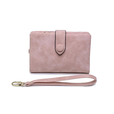 Billetera Corta de Cuero Fotográfico Mate - Diseño Coreano para Mujer - Image 17