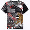 Playera Bordada Tigre Manga Corta