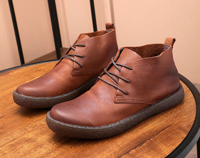 Botas Martin de Cuero Vintage Desgastado con Suela de Goma - Image 23
