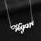 Women's Short Clavicle Chain Vegetarian Pendant Steel Color