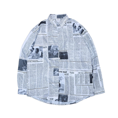 Camisa Casual de Manga Larga para Hombre con Estampado Floral - Image 7