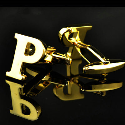 Gemelos de Letras Chapados en Oro 14K A-Z - Image 37