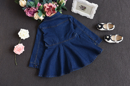 Vestido Denim para Niñas - Estilo Clásico y Versátil - Image 6