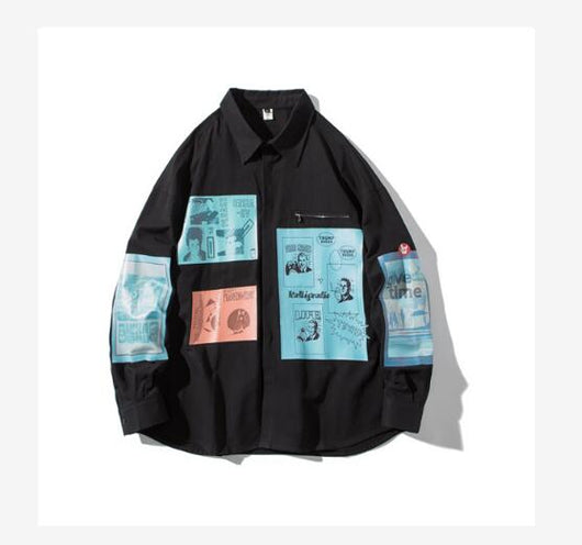 Camisa Estampada de Manga Larga para Hombre - Diseño Moderno y Personalizado - Image 17