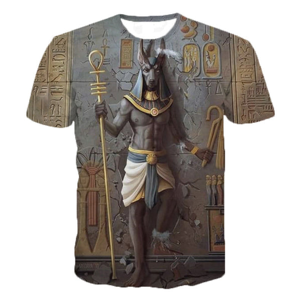 Camiseta Estampada en 3D de Manga Corta
